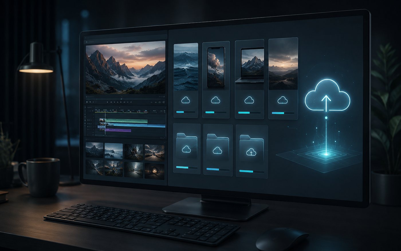 Platform-ready video exports for YouTube Instagram LinkedIn and TikTok